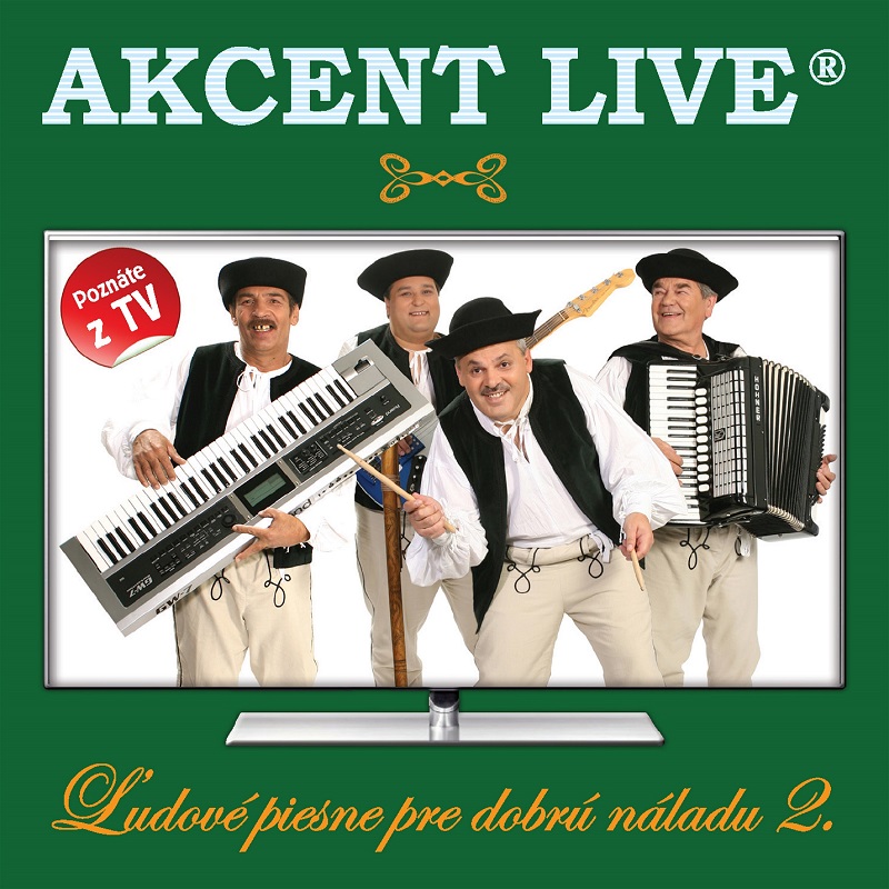  Akcent Live - Ľudové piesne pre dobrú náladu 2. (cd) 