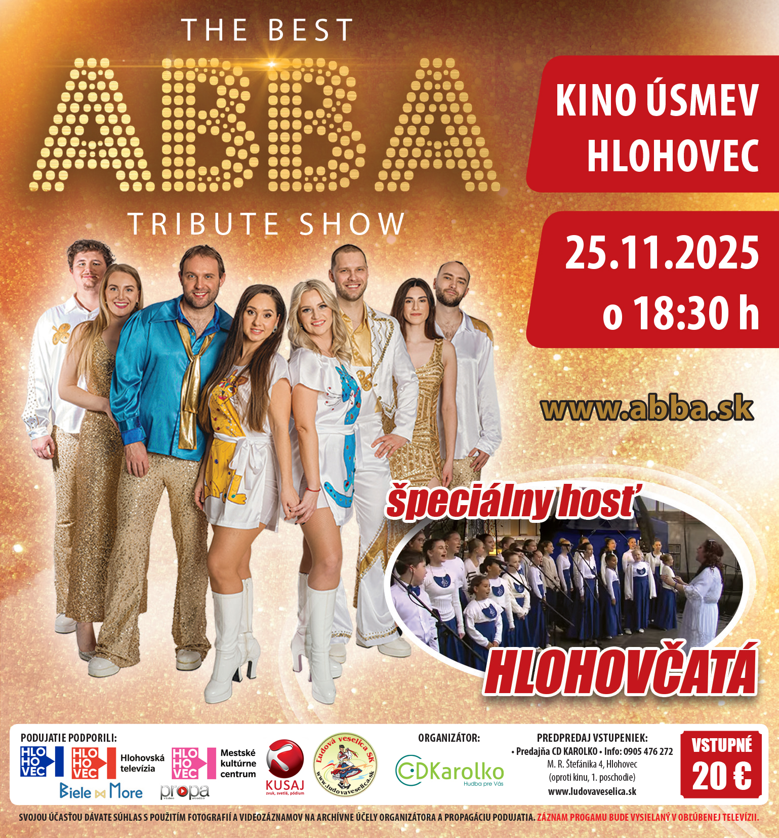 VSTUPENKA - ABBSK Tribute to ABBA