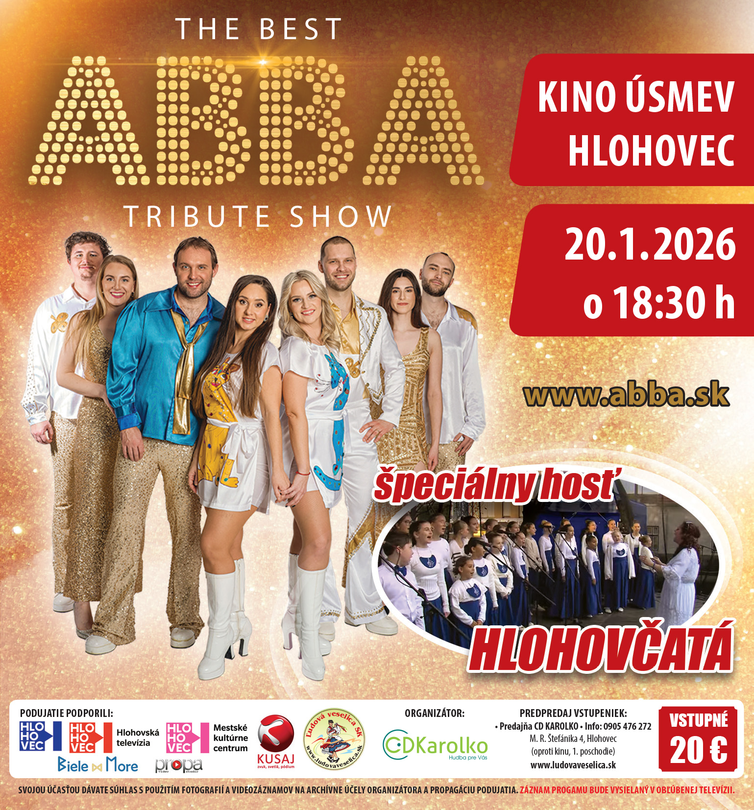 VSTUPENKA - ABBSK Tribute to ABBA