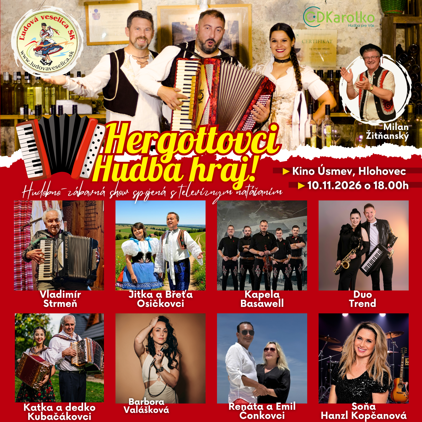 VSTUPENKA - Hergottovci - Hudba hraj